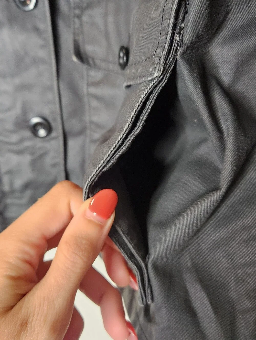 J. Crew Womens Medium Black Washed Age Utiliy Jacket Moto